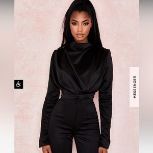House of cb Giselle black bodysuit worn once